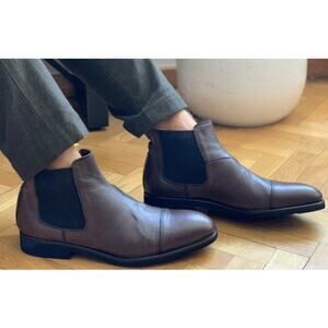 Cole Haan Boots Mens Wagner Grand Chelsea Brown Waterproof Ankle Chukka Sz 11 W